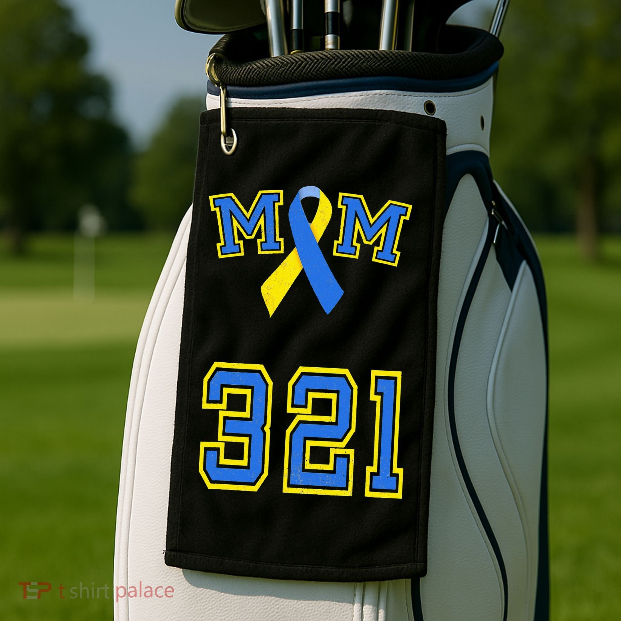 Down Syndrome Awareness Trisomy 21 Mom T 3 21 Month Golf Towel