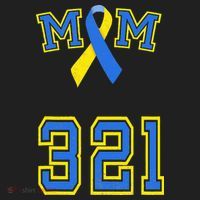 Down Syndrome Awareness Trisomy 21 Mom T 3 21 Month Golf Towel thumb 3