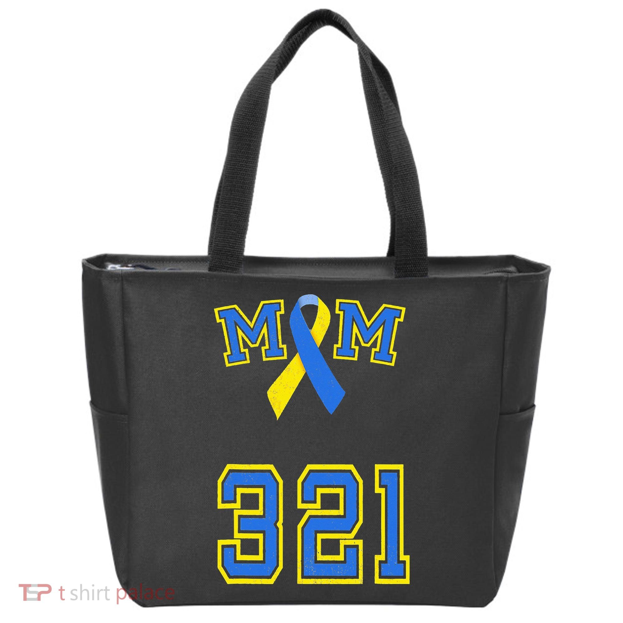 Down Syndrome Awareness Trisomy 21 Mom T 3 21 Month Tote Bag