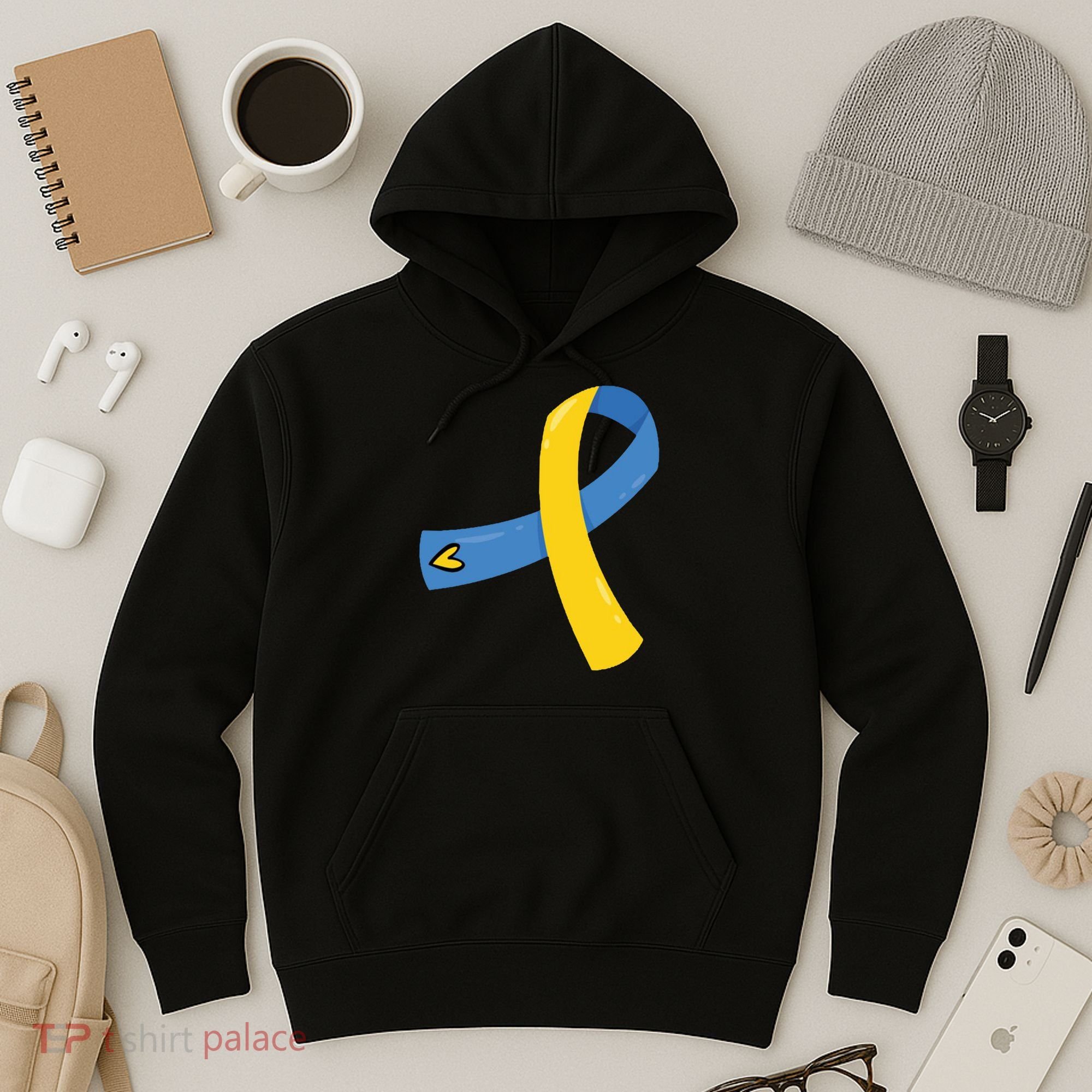Down Syndrome Awareness Ribbon Hoodie