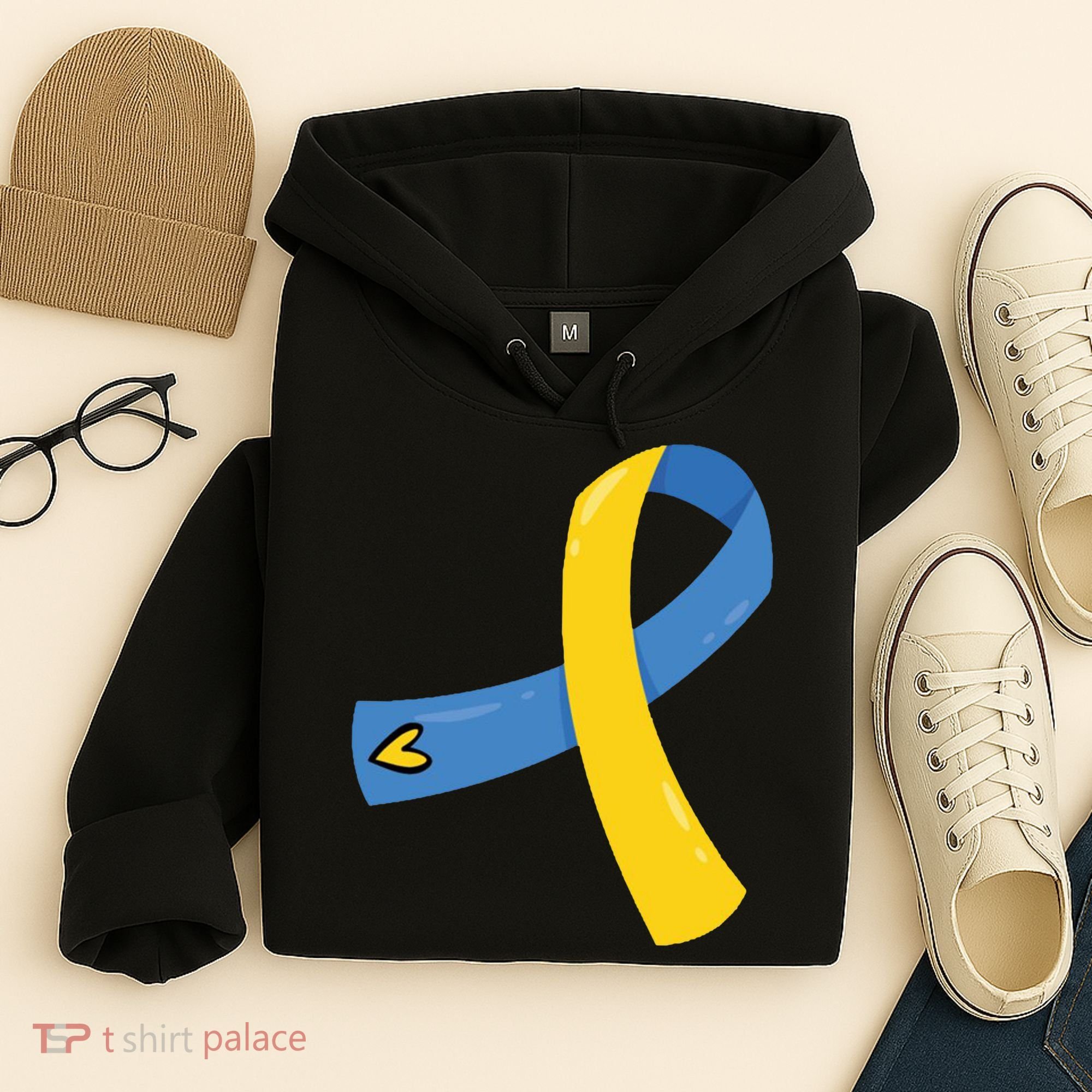 Down Syndrome Awareness Ribbon Hoodie