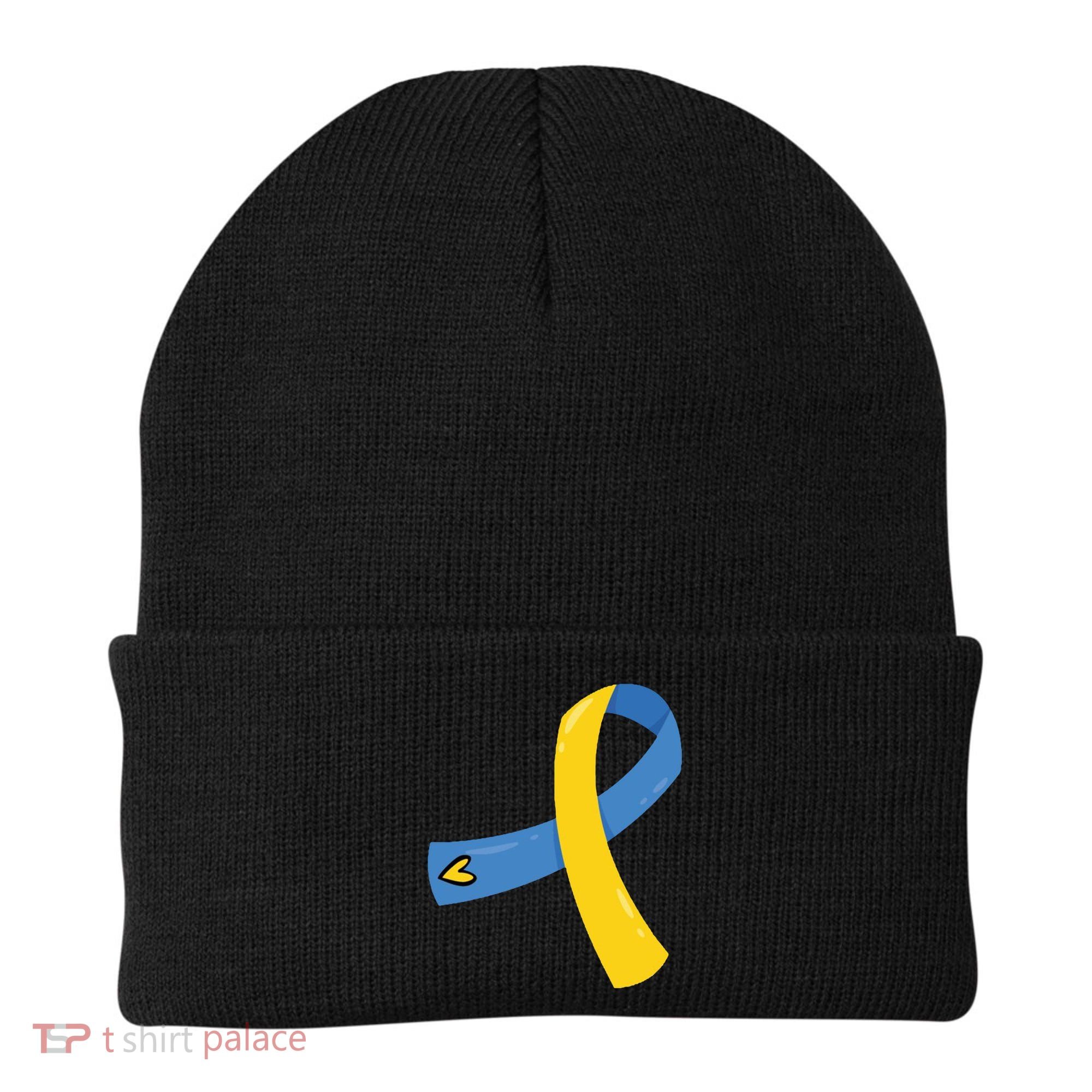Down Syndrome Awareness Ribbon Beanie