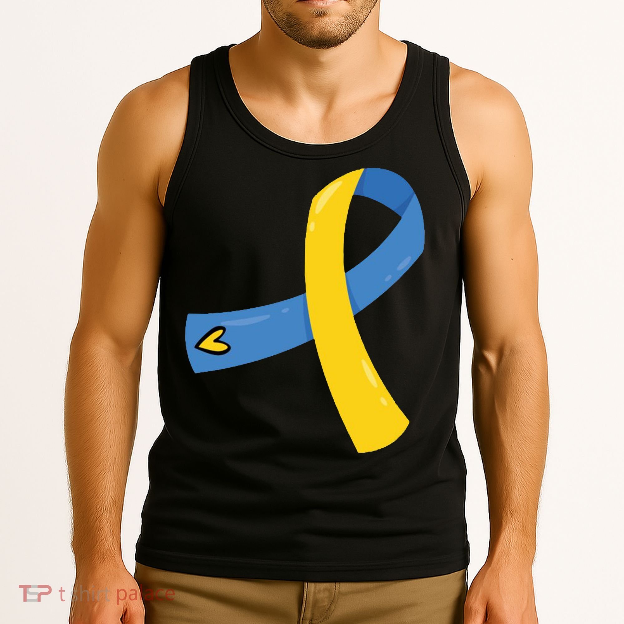 Down Syndrome Awareness Ribbon Tank Top
