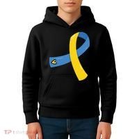 Down Syndrome Awareness Ribbon Kids Hoodie thumb 4