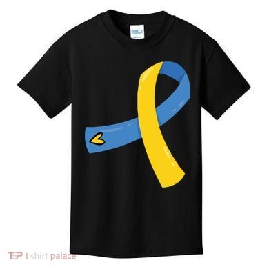 Down Syndrome Awareness Ribbon Kids T-Shirt
