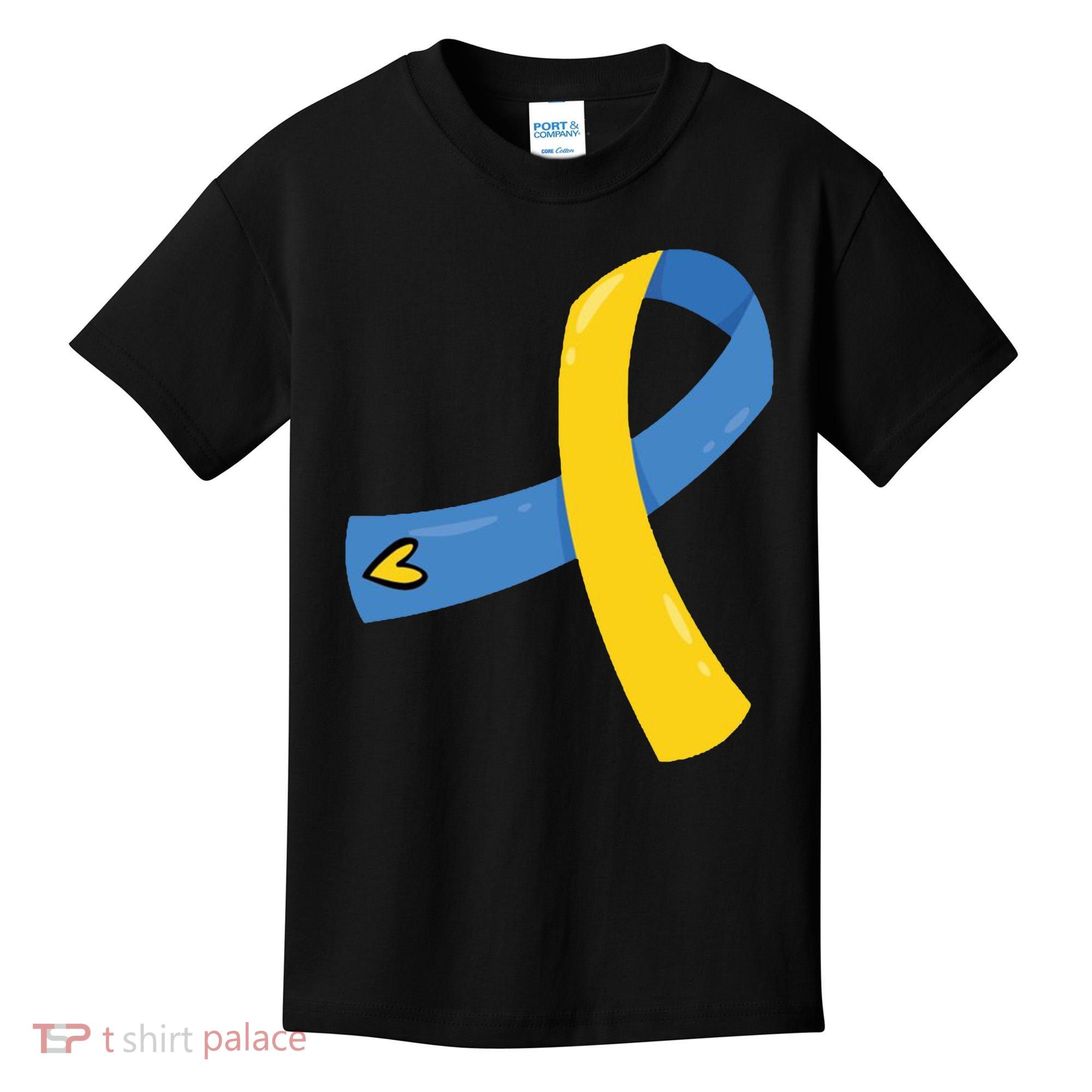 Down Syndrome Awareness Ribbon Kids T-Shirt