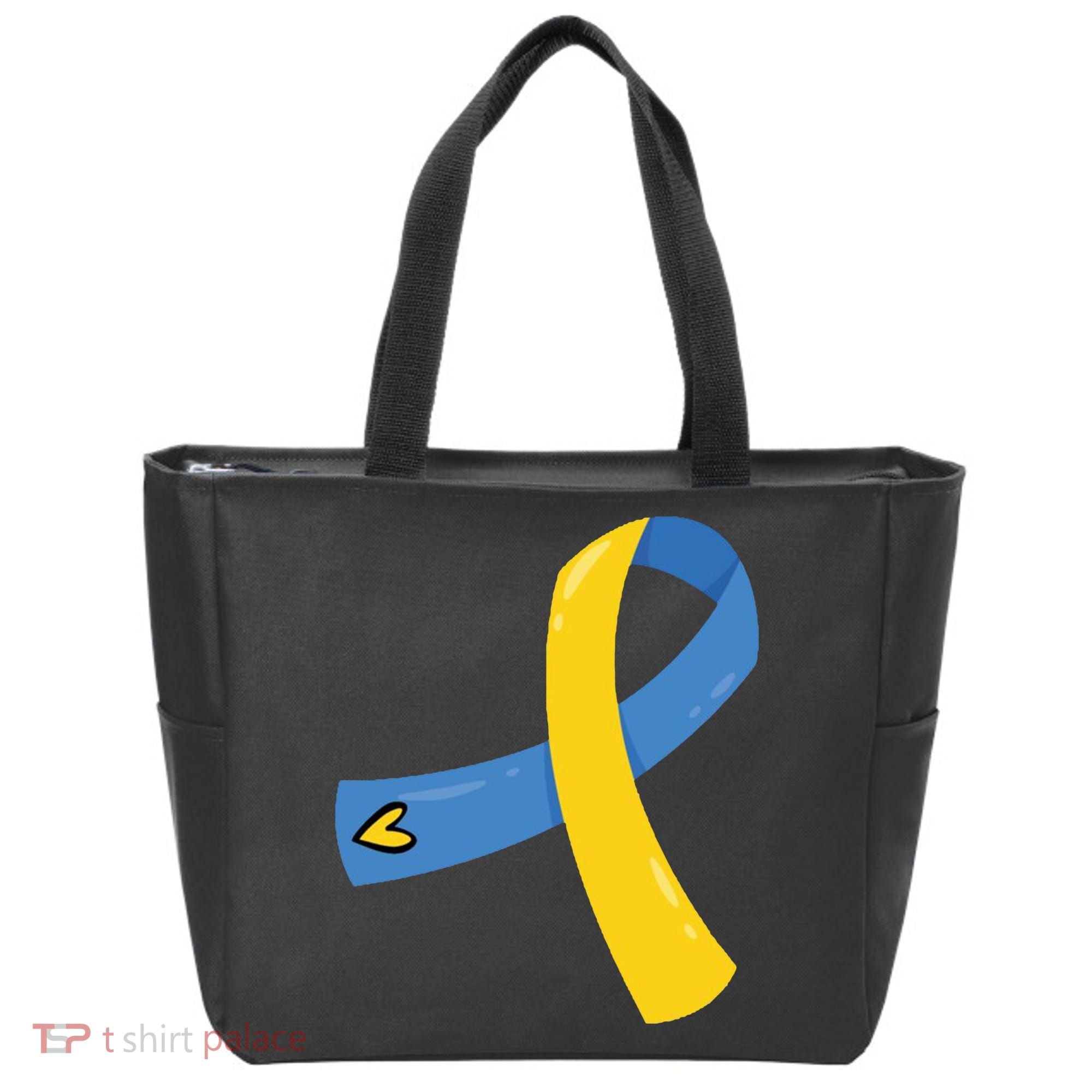 Down Syndrome Awareness Ribbon Tote Bag