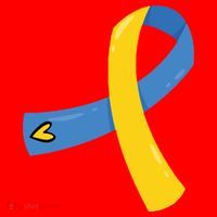 Down Syndrome Awareness Ribbon Santa Hat thumb 1