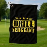 Drill Sergeant A Drill Team Or Warrant Officer Golf Towel thumb 1