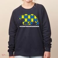 Down Syndrome Awareness Bear Women's Sweatshirt thumb 0
