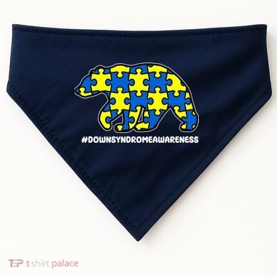 Down Syndrome Awareness Bear USA-Made Doggie Bandana
