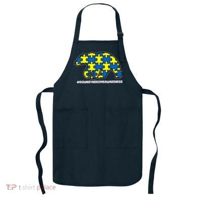 Down Syndrome Awareness Bear Apron