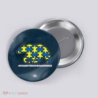 Down Syndrome Awareness Bear Button thumb 0