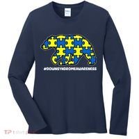 Down Syndrome Awareness Bear Women's Long Sleeve Shirt thumb 0