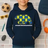 Down Syndrome Awareness Bear Kids Hoodie thumb 2