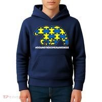 Down Syndrome Awareness Bear Kids Hoodie thumb 4