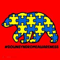 Down Syndrome Awareness Bear Santa Hat thumb 1