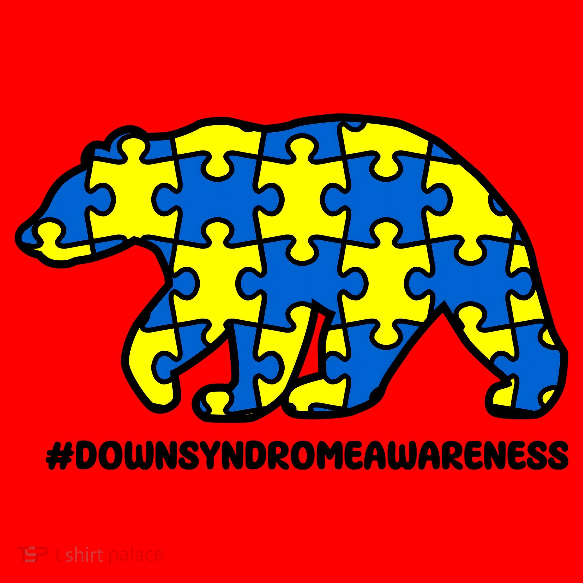 Down Syndrome Awareness Bear Santa Hat