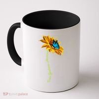 Down Syndrome Awareness Butterfly Sunflower Coffee Mug thumb 0