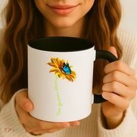 Down Syndrome Awareness Butterfly Sunflower Coffee Mug thumb 3