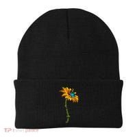 Down Syndrome Awareness Butterfly Sunflower Beanie thumb 0