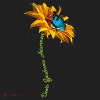 Down Syndrome Awareness Butterfly Sunflower Beanie thumb 2