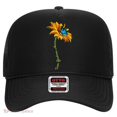 Down Syndrome Awareness Butterfly Sunflower Hat