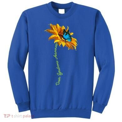 Down Syndrome Awareness Butterfly Sunflower Sweatshirt