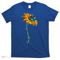 Down Syndrome Awareness Butterfly Sunflower T-Shirt thumb 0