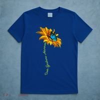 Down Syndrome Awareness Butterfly Sunflower T-Shirt thumb 5