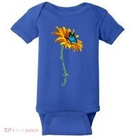 Down Syndrome Awareness Butterfly Sunflower Baby Bodysuit thumb 0