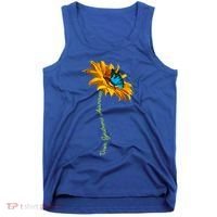 Down Syndrome Awareness Butterfly Sunflower Tank Top thumb 0