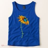 Down Syndrome Awareness Butterfly Sunflower Tank Top thumb 2