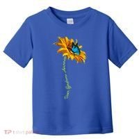 Down Syndrome Awareness Butterfly Sunflower Toddler T-Shirt thumb 0