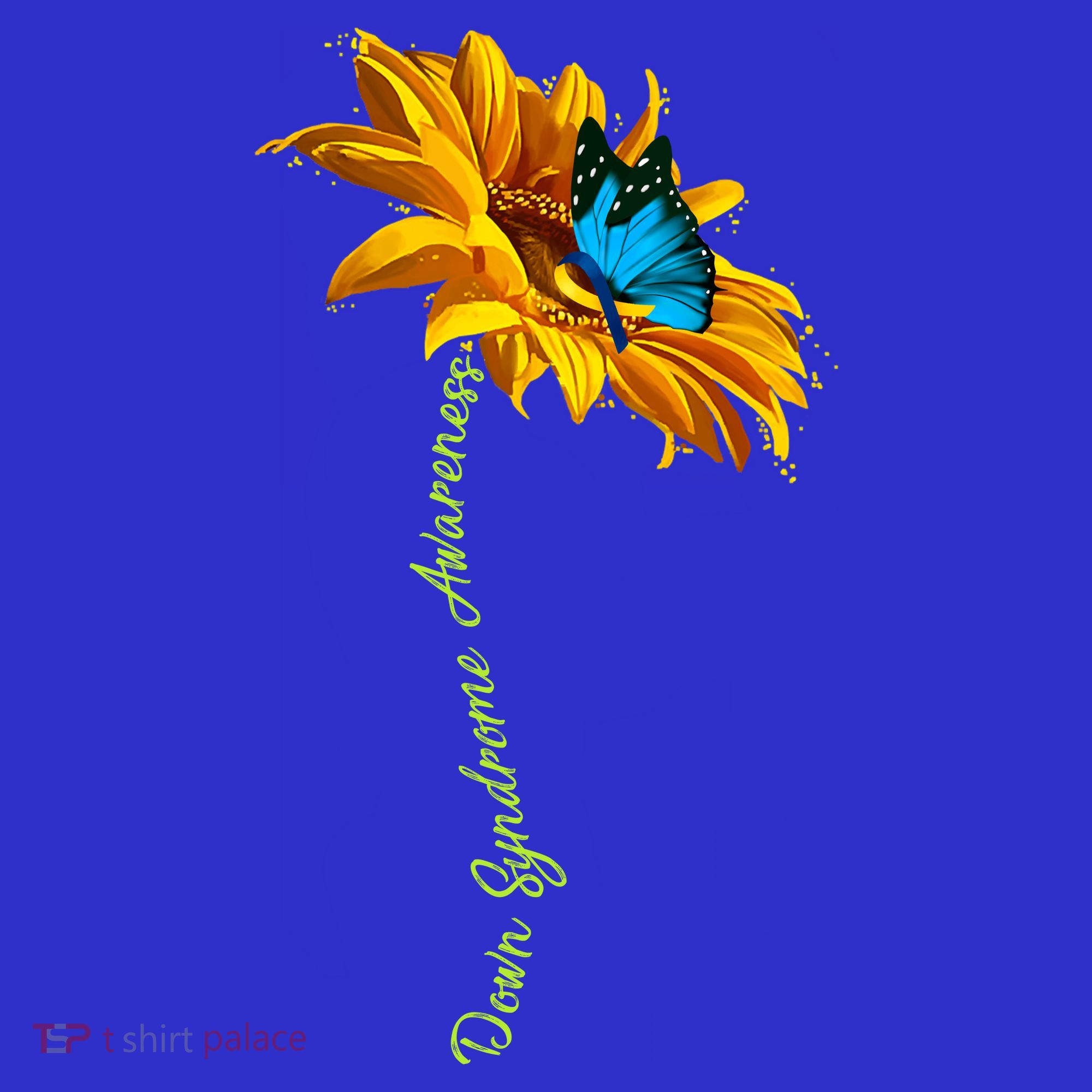 Down Syndrome Awareness Butterfly Sunflower Toddler T-Shirt