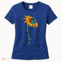 Down Syndrome Awareness Butterfly Sunflower Women's T-Shirt thumb 0