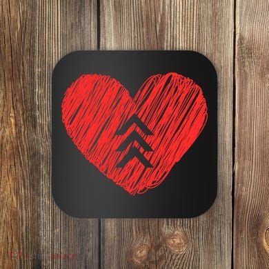 Down Syndrome Awareness Heart Coaster