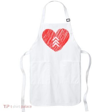 Down Syndrome Awareness Heart Apron