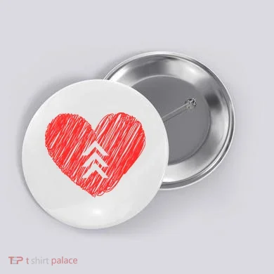 Down Syndrome Awareness Heart Button