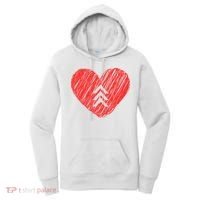 Down Syndrome Awareness Heart Women's Hoodie thumb 0