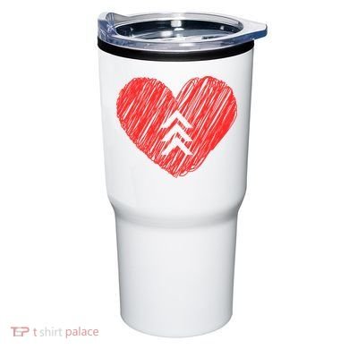 Down Syndrome Awareness Heart Tumbler