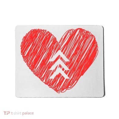 Down Syndrome Awareness Heart Mousepad