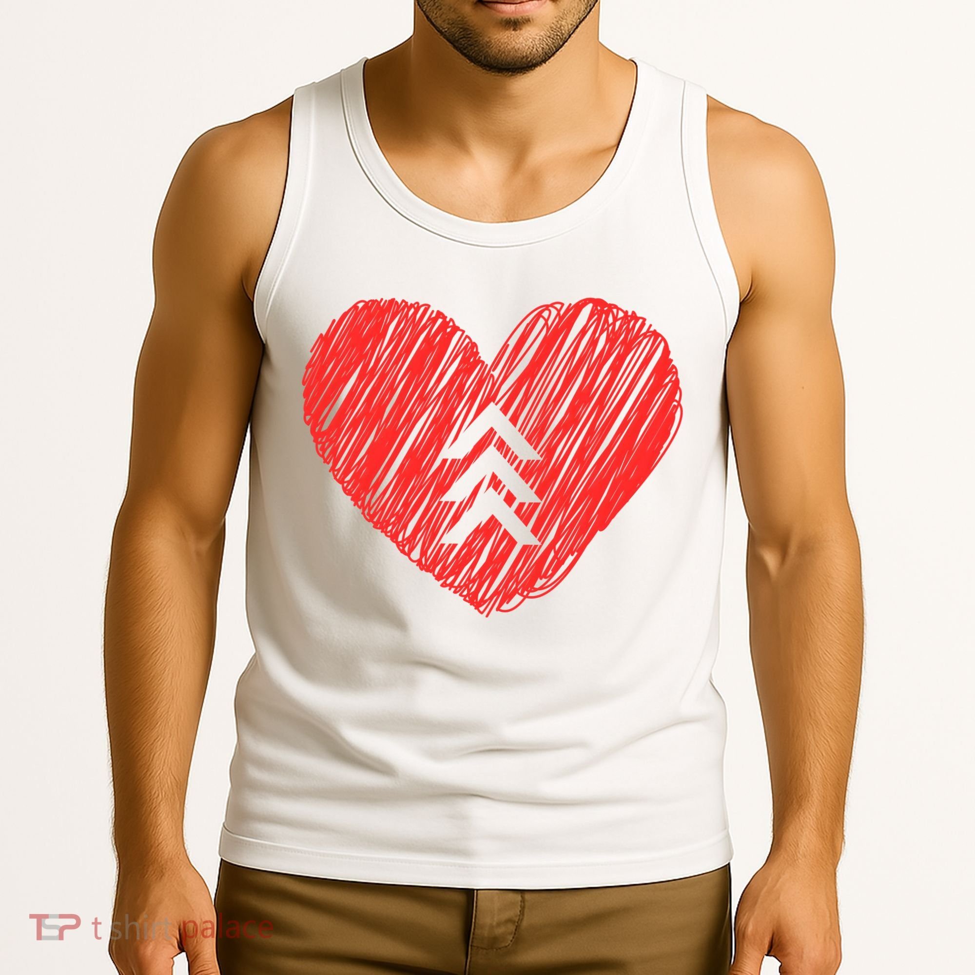 Down Syndrome Awareness Heart Tank Top