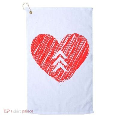 Down Syndrome Awareness Heart Golf Towel