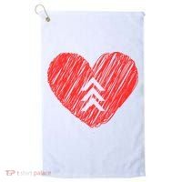 Down Syndrome Awareness Heart Golf Towel thumb 0