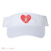 Down Syndrome Awareness Heart Visor thumb 0