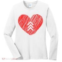 Down Syndrome Awareness Heart Women's Long Sleeve Shirt thumb 0