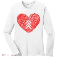 Down Syndrome Awareness Heart Women's Long Sleeve Shirt thumb 0