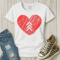 Down Syndrome Awareness Heart Women's T-Shirt thumb 3
