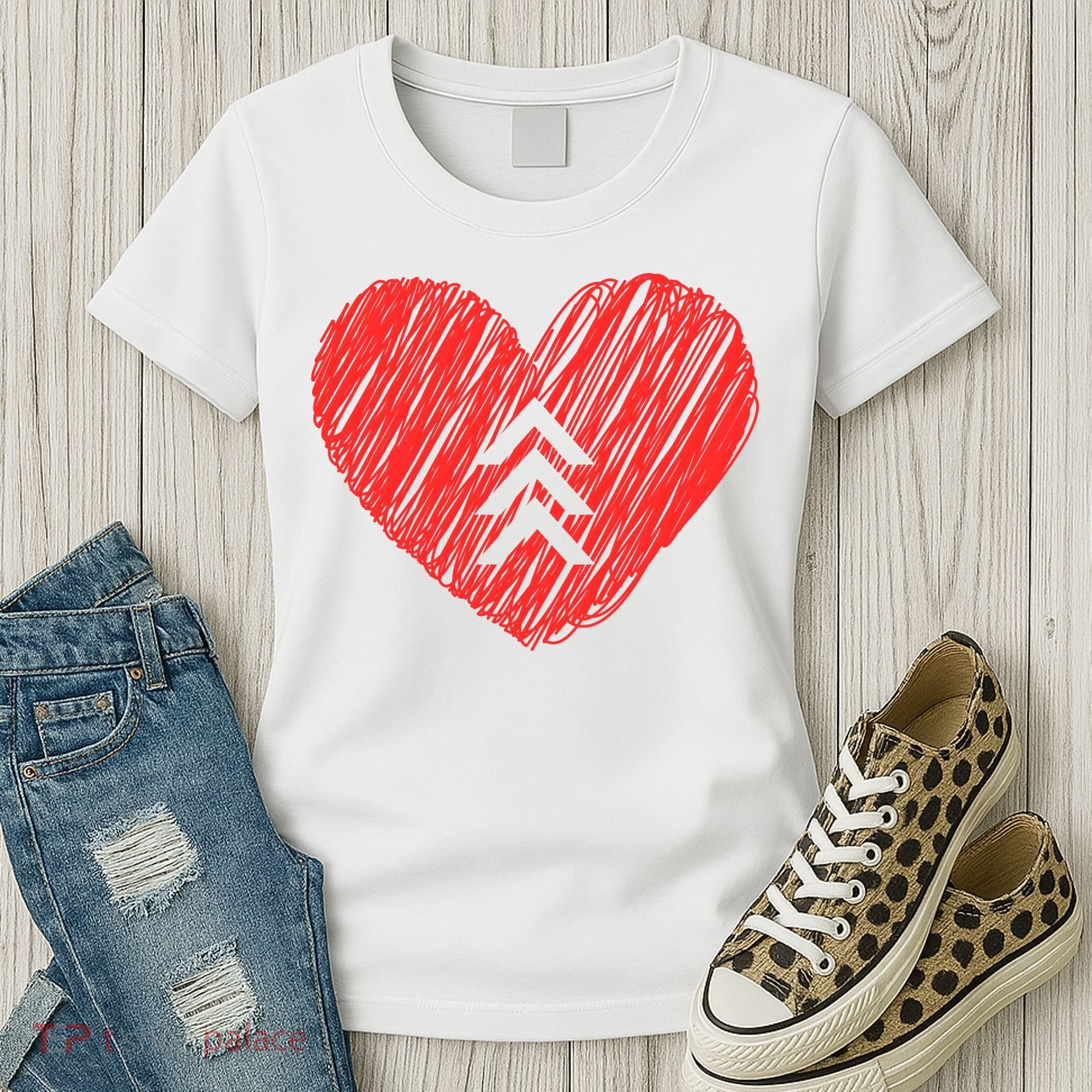 Down Syndrome Awareness Heart Women's T-Shirt